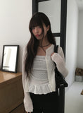 Weu Linen Rib Knit Cardigan