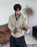 Deon Dyeing High Neck Crop Jacket
