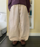 Conteni heart pocket balloon wide cotton pants