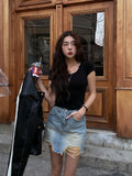 [U-BASIC] [1+1] Mitzu U-neck short sleeves