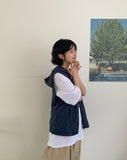 [BAONHAUS] Hyote Summer Dot Hood Vest