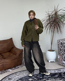 Neo Button Balloon Denim Pants