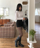 [U-BASIC] Glee Basic Brushed Boat Neck Long Sleeve