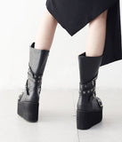 Devil Buckle Ultra Light Platform Boot Walker