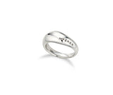 Champagne Moon NEW Silver (W) Chunky Ring L