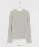 Melhi Dankers Rib Round Long Sleeve Tee