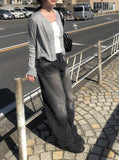 Rition Back Pocket Wash Wide Pants
