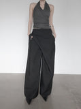 Blend Wrap Skirt Pants