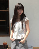 Hold Eyelet Frill Blouse