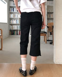 Ponin Slit Capri Pants