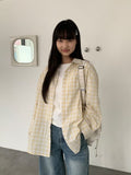 Petite Over Check Shirt