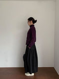 [BAONHAUS] Mitun Cut Banding Balloon Long Skirt