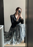 Deor Thuwal Banding Double Tulle Skirt