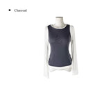 Obin Color Matching Slim Sleeveless T-Shirt Set