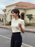 Rebeulri Round Shirring T-Shirt