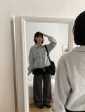 Danimo Stripe Banding Wide Long Pants