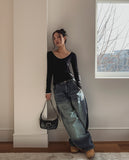 Duffy Double Dekki Washing Balloon Denim Pants