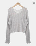 Frea Boucle See-through Knit