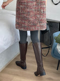 Tuelin Square Long Boots (3.5cm)