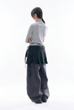 Nautic button-up ribbed top