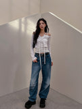 Tide Eyelet Cardigan Set