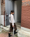 Bucker Gauze Linen Hood Long Sleeve Shirt