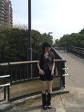 Molly Check Short Sleeve Slim Cardigan