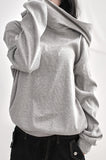 Off wide ribbed hoodie