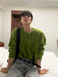 Cable Cosyharu Semi-over Knit