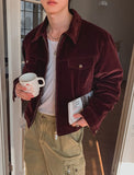 Gloss Velvet Quilted Work Jacket