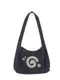 G SYMBOL Cotton Canvas Cross Bag
