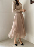 Hanyu sha pleated banding skirt