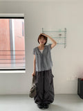 Hube Summer Banding Wide Cargo Pants