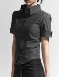 Curve Line Short Sleeve Shirt