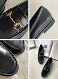 Velboa Gold Chain Loafers (1.5cm)