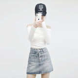 Early Shirring Off T-Shirt