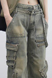 Tima Layered Strap Pocket Pants