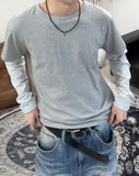 Hass striped layered t-shirt