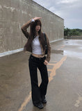 Allin Back Pocket Long Bootcut Slim Fit Cotton Pants