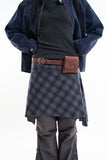 Suede pouch belt