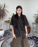 Kaya Stripe Crop Short Sleeve T-shirt