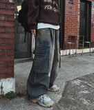 Excited Cargo Wide Denim Pants