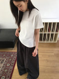 [BAONHAUS] Kinnei Cooling Semi-Crop Short Sleeve Tee