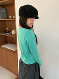 Hipan Round Crop Long Sleeve Tee