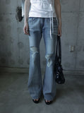 Bluven Damaged Bootcut Denim