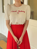 Rabs Ribbon Lettering Short Sleeve Knit