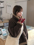 Goeli Argyle Knit Gloves
