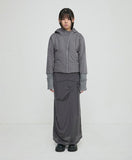 Asymmetrical Draped Long Skirt