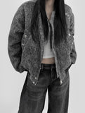 Sharp mohair Blouson