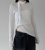 Board Scarf Layered Long Sleeve